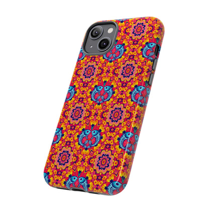 Tough Cases, Pisces, Zodiac v1, Flower Pattern