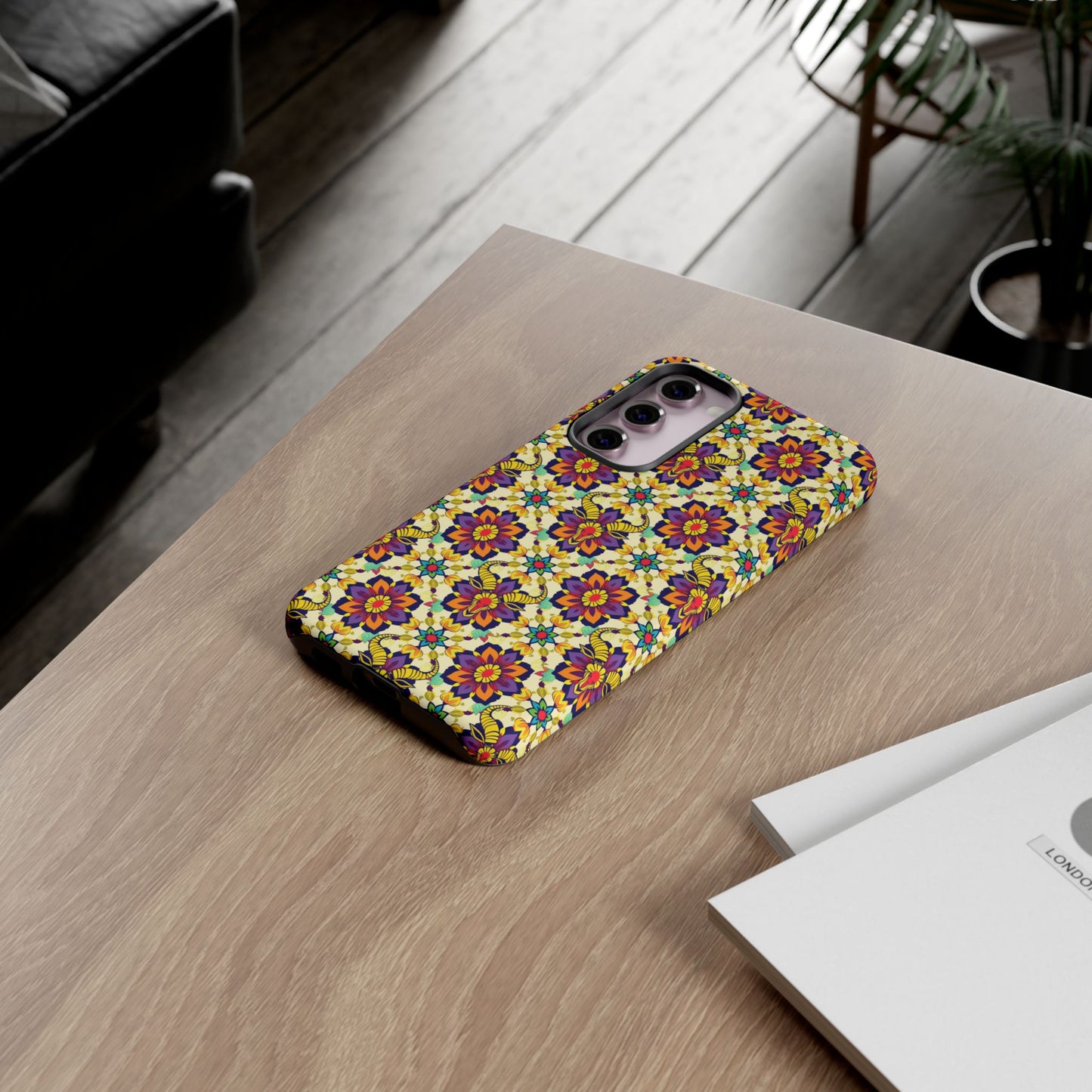 Tough Cases, Taurus, Zodiac v1, Flower Pattern