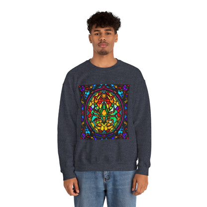 Unisex Heavy Blend™ Crewneck Sweatshirt, Glass 1, Scorpio Zodiac Design
