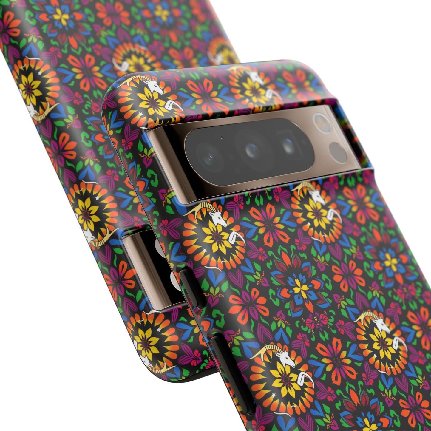 Tough Cases, Capricorn, Zodiac v2, Flower Pattern