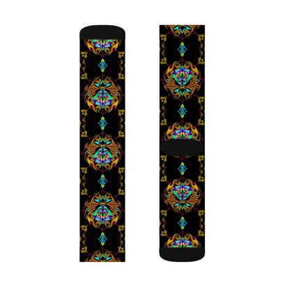 Sublimation Socks, Scorpio, Zodiac v4, Jewel Pattern