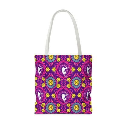 Tote Bag, (AOP), Capricorn, Zodiac v5, Flower Pattern