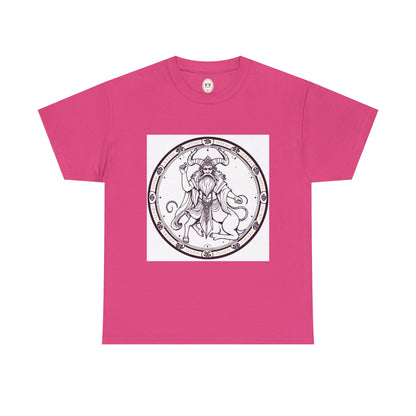 Unisex Heavy Cotton T-Shirt, Bull Centaur v1, Taurus Zodiac Design