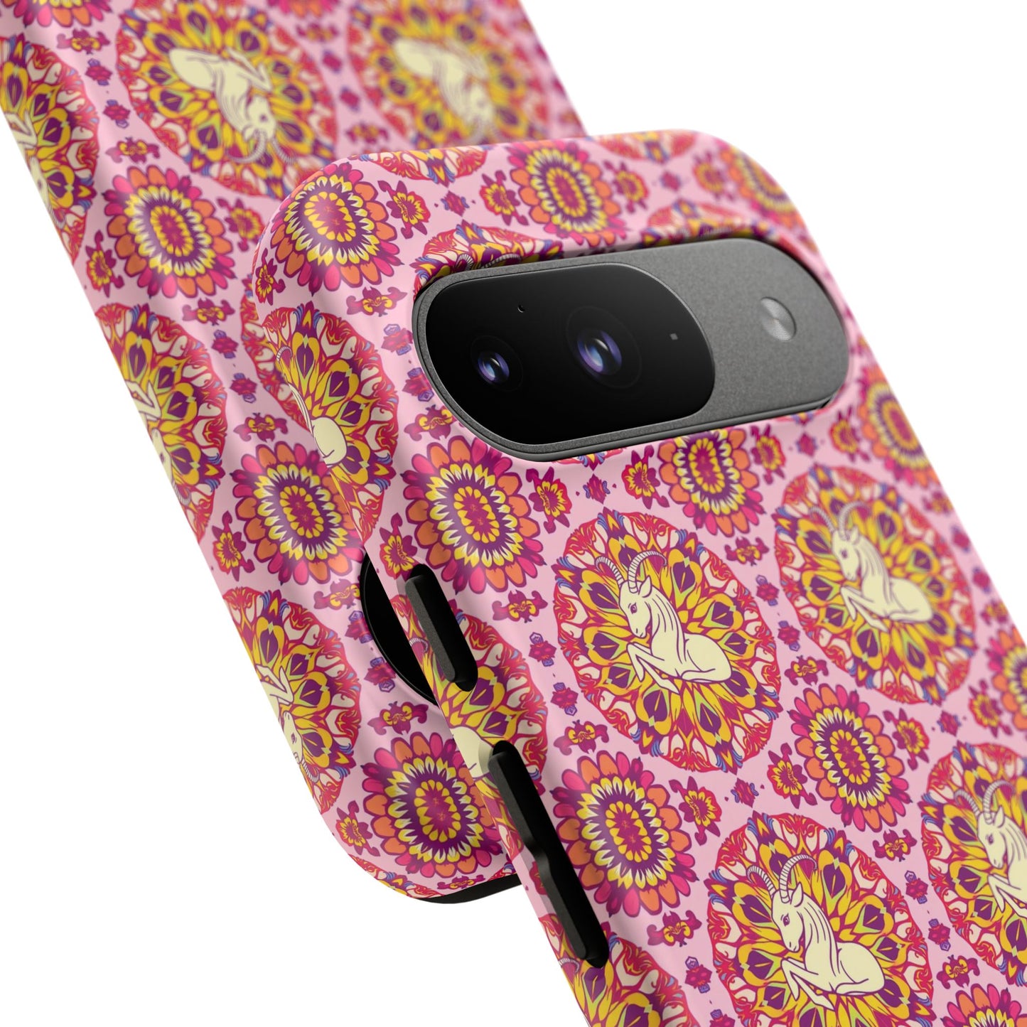 Tough Cases, Capricorn, Zodiac v4, Flower Pattern