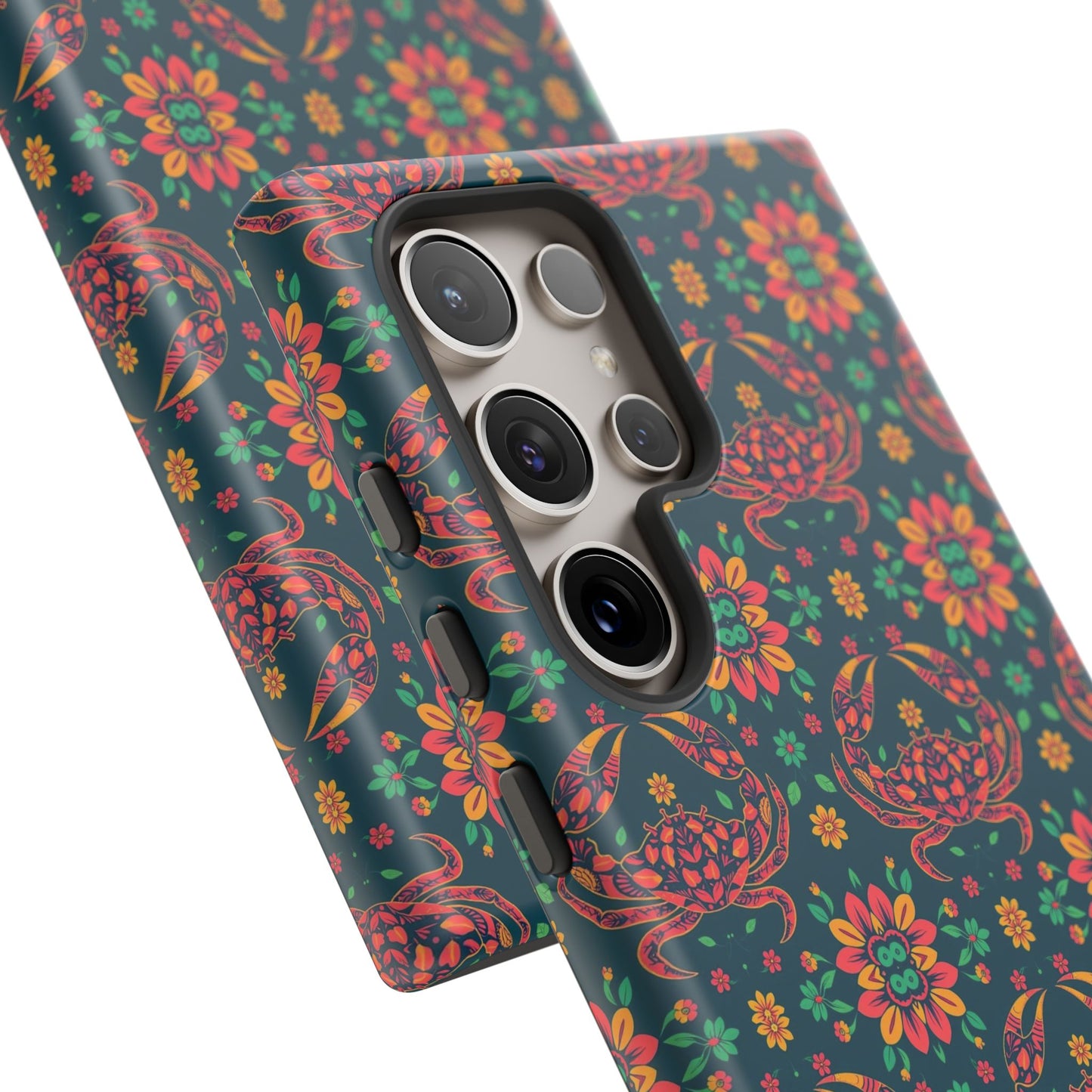 Tough Cases, Cancer, Zodiac v4, Flower Pattern