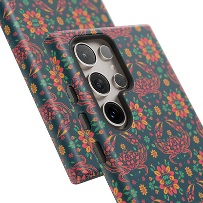 Tough Cases, Cancer, Zodiac v4, Flower Pattern