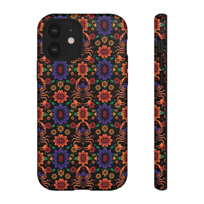 Tough Cases, Scorpio, Zodiac, Flower Pattern