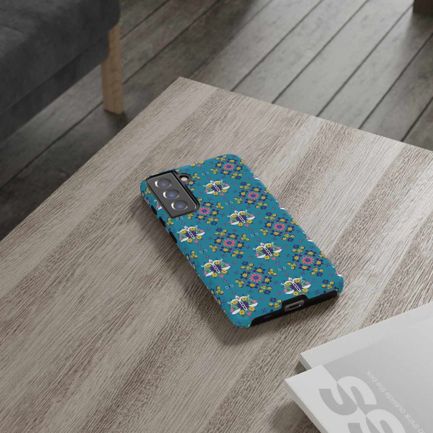 Tough Cases, Libra, Zodiac v2, Flower Pattern