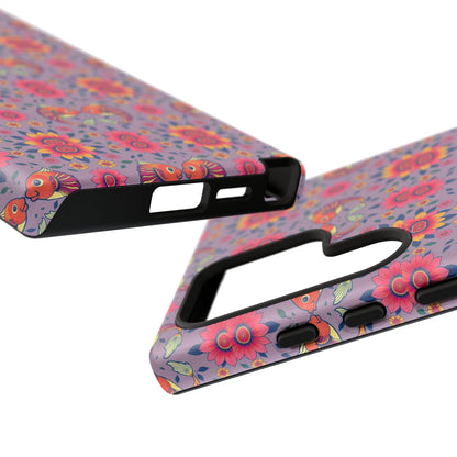 Tough Cases, Pisces, Zodiac v3, Flower Pattern