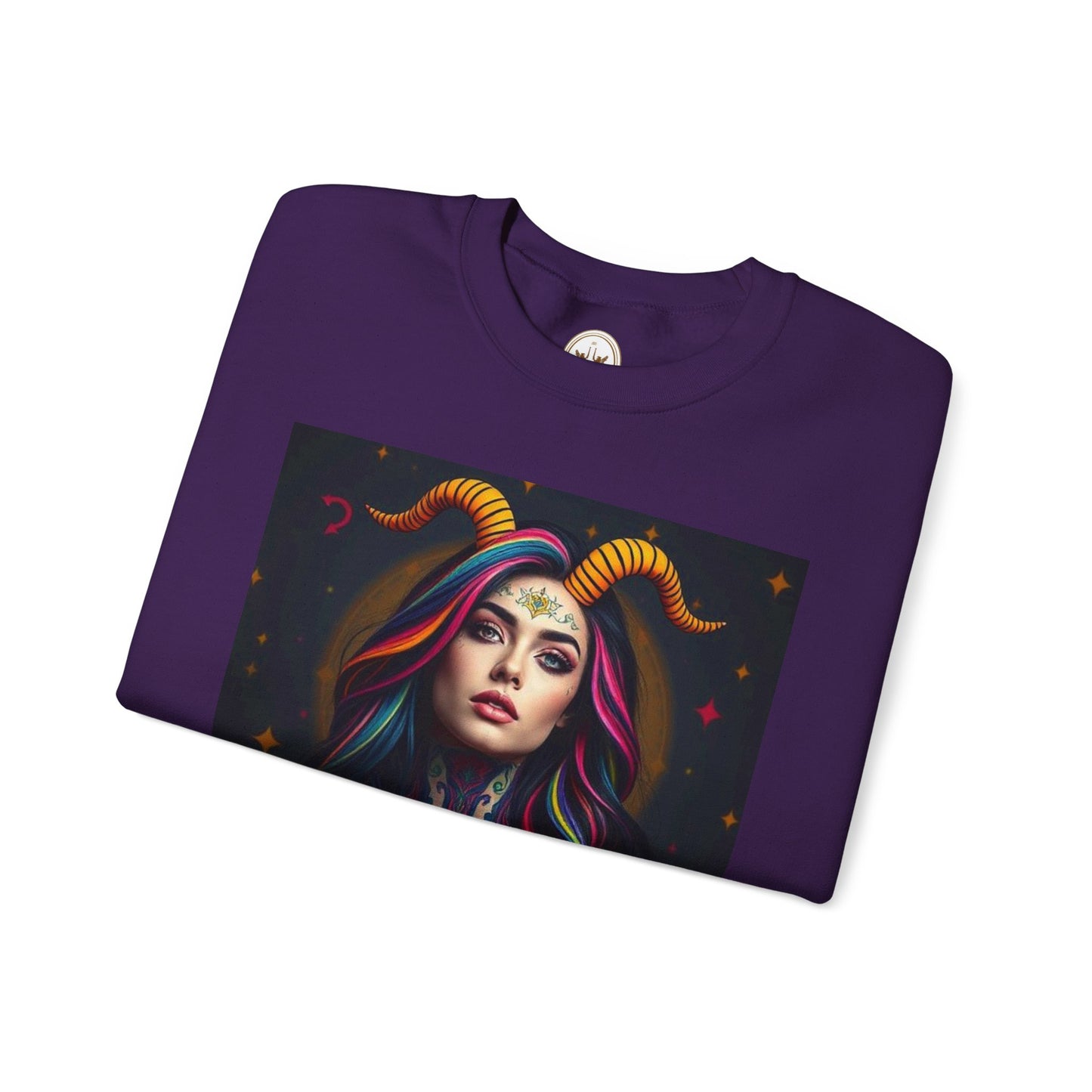 Unisex Heavy Blend™ Crewneck Sweatshirt, Capricorn, Zodiac v3, Sexy Pattern