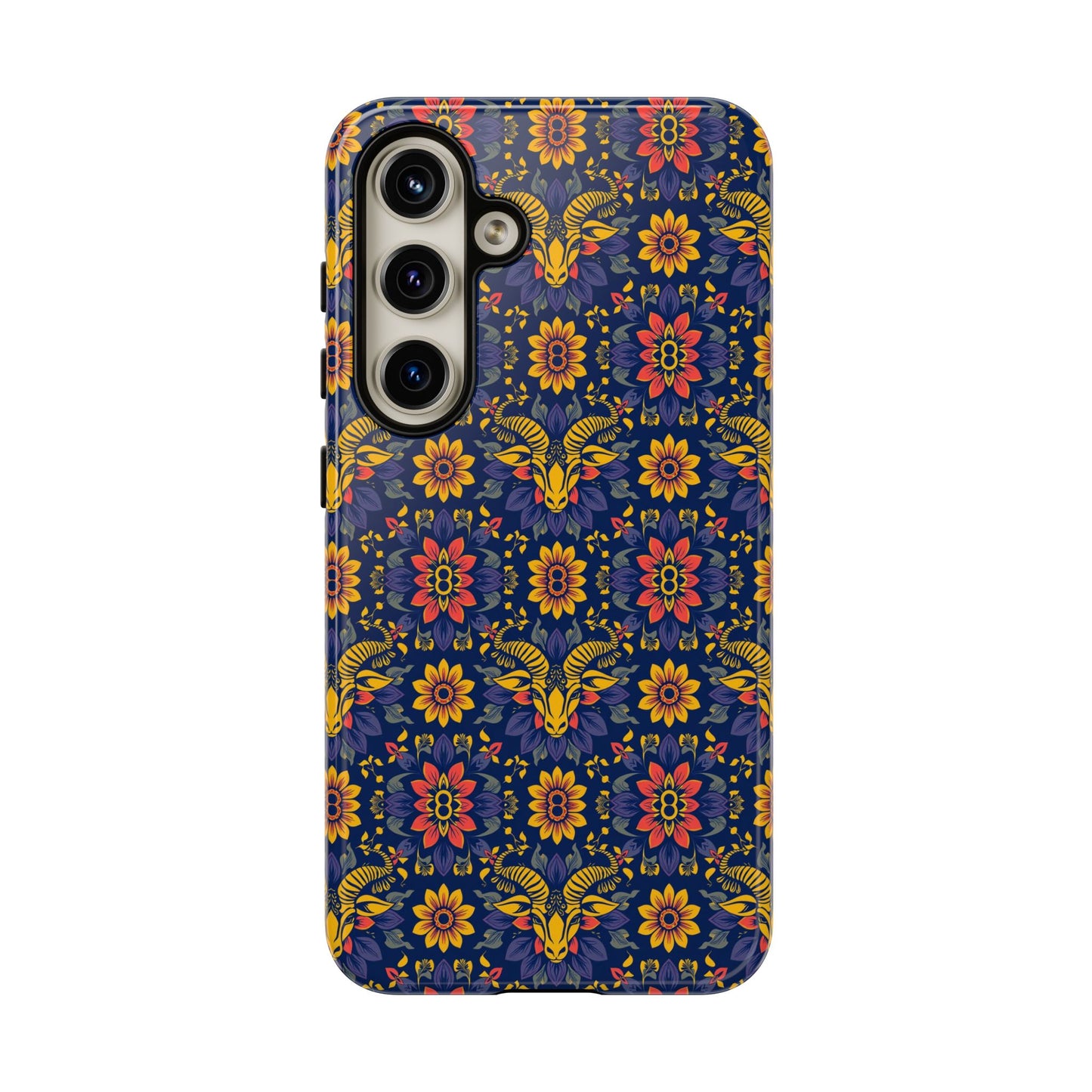 Tough Cases, Taurus, Zodiac v3, Flower Pattern