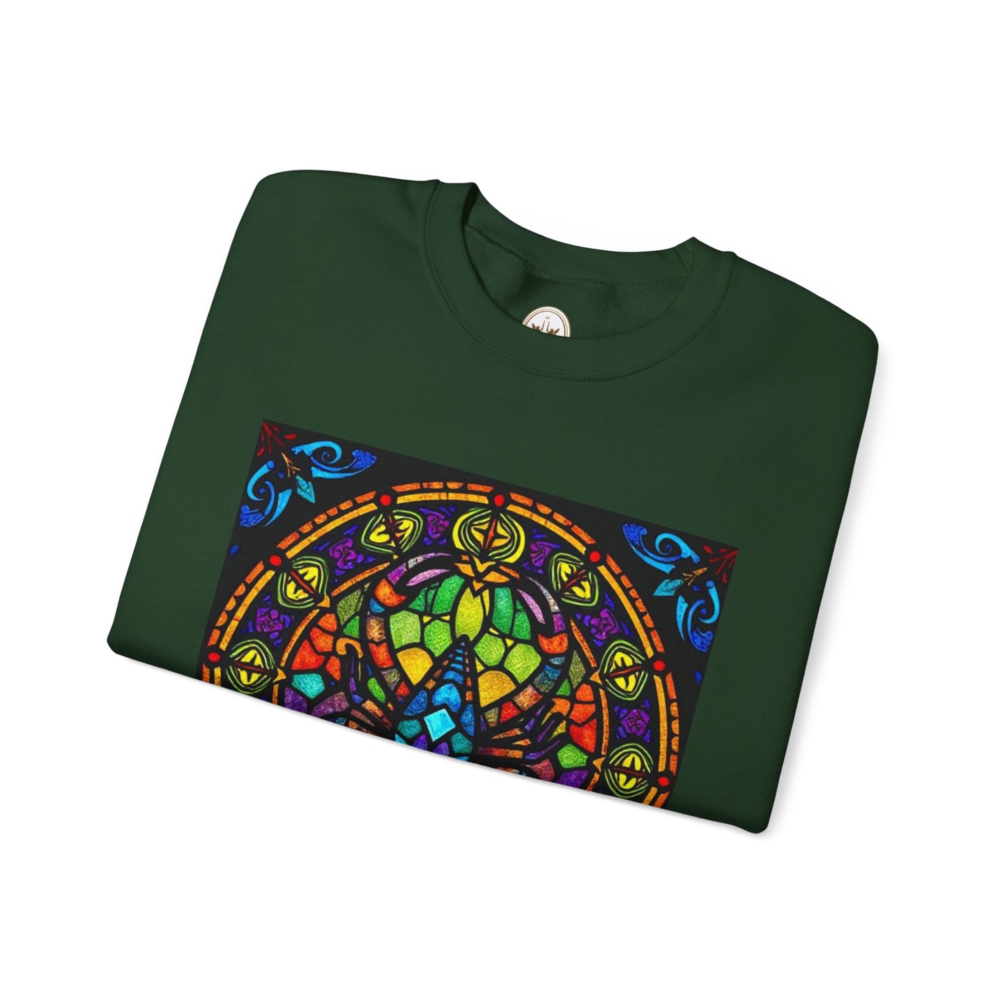 Unisex Heavy Blend™ Crewneck Sweatshirt, Glass 1, Scorpio Zodiac Design