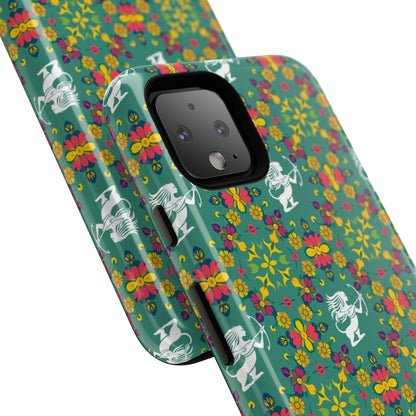 Tough Cases, Sagittarius, Zodiac, Flower Pattern