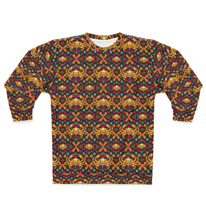 Unisex Sweatshirt (AOP), Cancer, Zodiac, Jewel Pattern