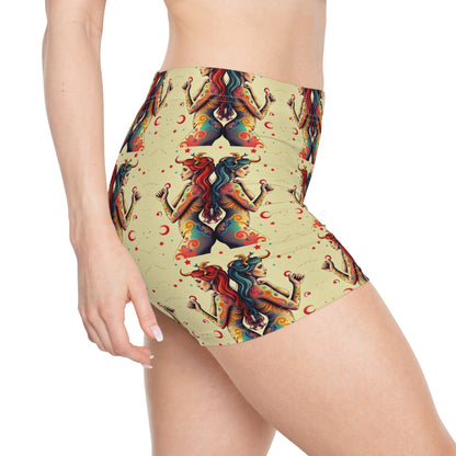 Women's Shorts, (AOP), Gemini, Zodiac v4, Sexy Pattern