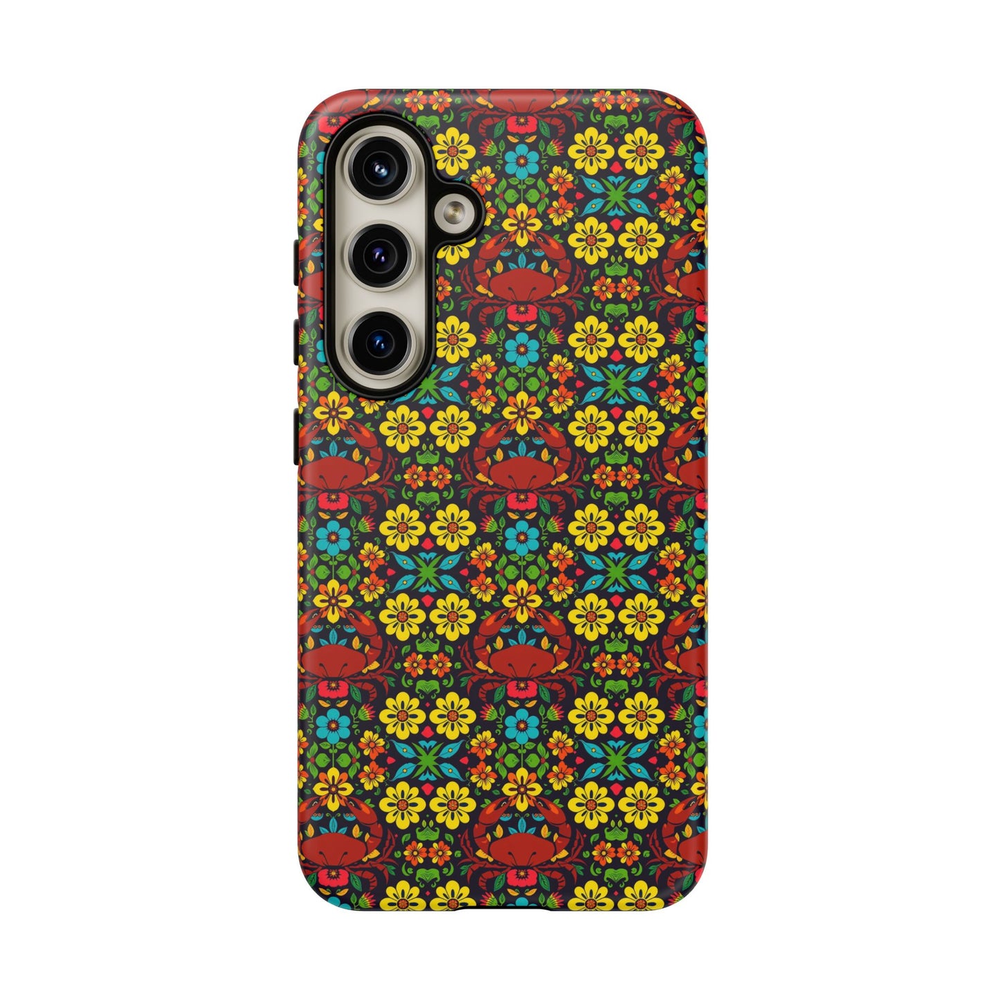 Tough Cases, Cancer, Zodiac v2, Flower Pattern