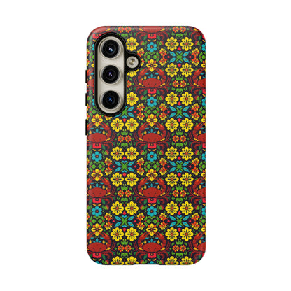 Tough Cases, Cancer, Zodiac v2, Flower Pattern
