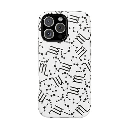 Tough Cases with the Scorpio Zodiac sign for iPhone, Samsung Galaxy, and Google Pixel devices