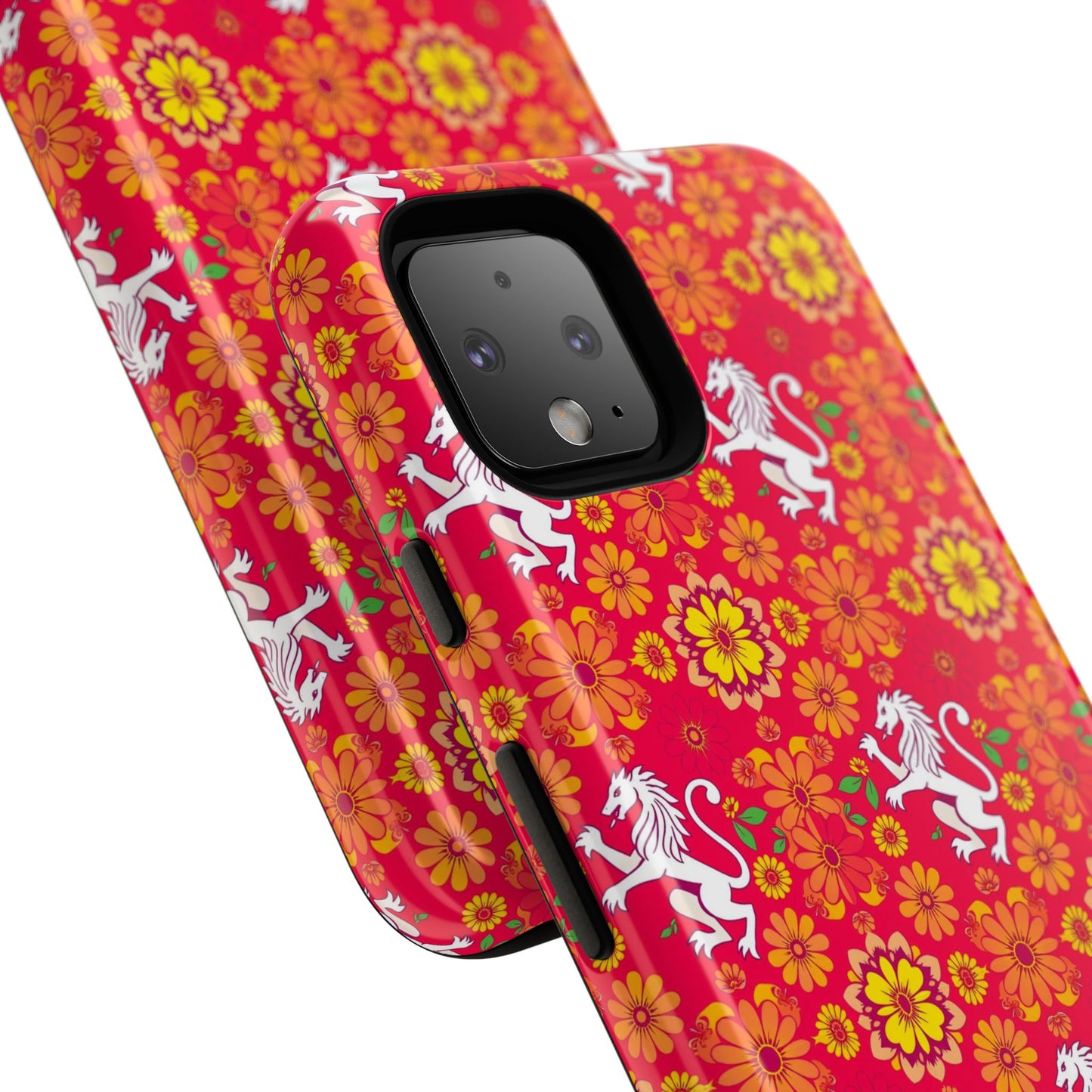 Tough Cases, Leo, Zodiac v4, Flower Pattern
