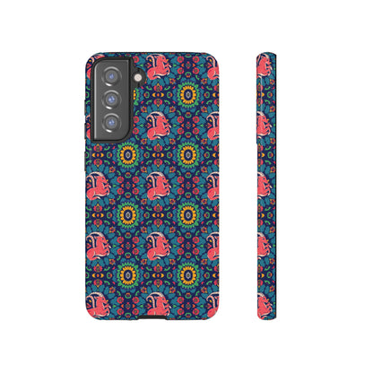 Tough Cases, Capricorn, Zodiac v1, Flower Pattern