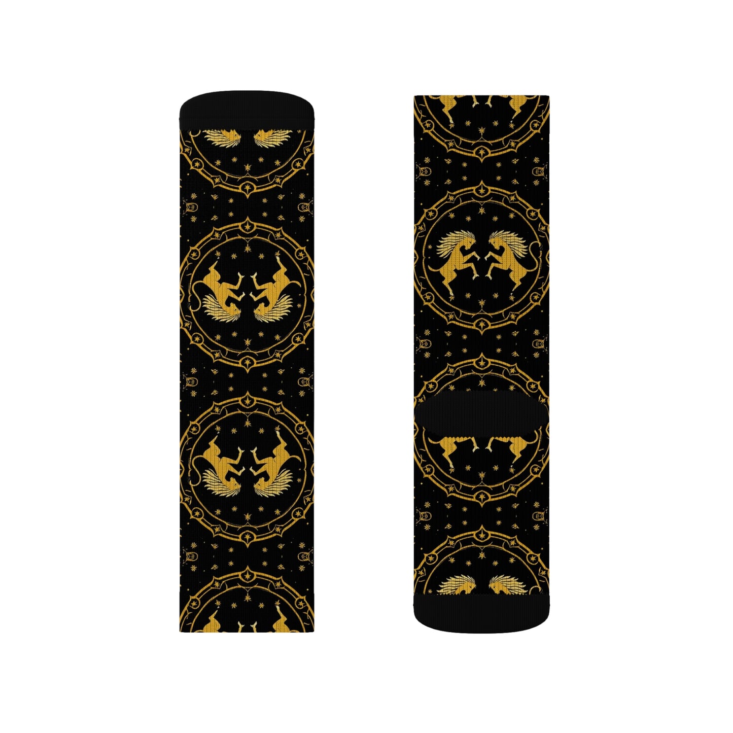Sublimation Socks, Gemini, Zodiac, Pattern