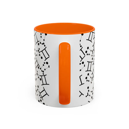 Accent Coffee Mug with the Gemini sign (11, 15oz)