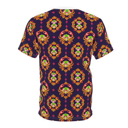 Unisex Cut & Sew T-Shirt, (AOP), Cancer, Zodiac, Jewels Pattern