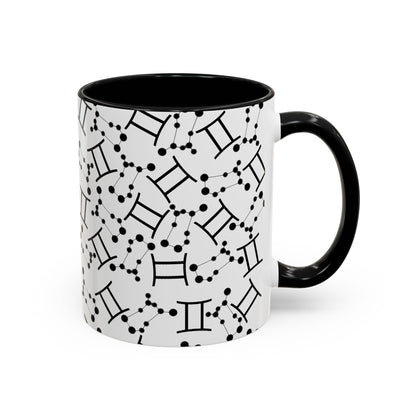 Accent Coffee Mug with the Gemini sign (11, 15oz)