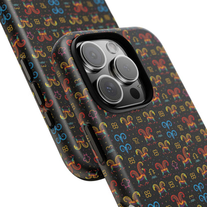 Tough Cases, Aries, Zodiac v1, Metal Pattern