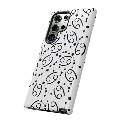 Tough Cases with the Cancer Zodiac sign for iPhone, Samsung Galaxy, and Google Pixel devices