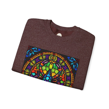 Unisex Heavy Blend™ Crewneck Sweatshirt, Glass 1, Scorpio Zodiac Design