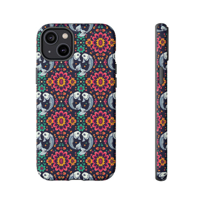 Tough Cases, Pisces, Zodiac v4, Flower Pattern