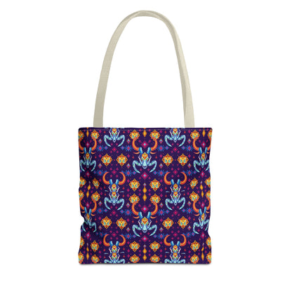 Tote Bag (AOP), Taurus, Zodiac, Jewel Pattern
