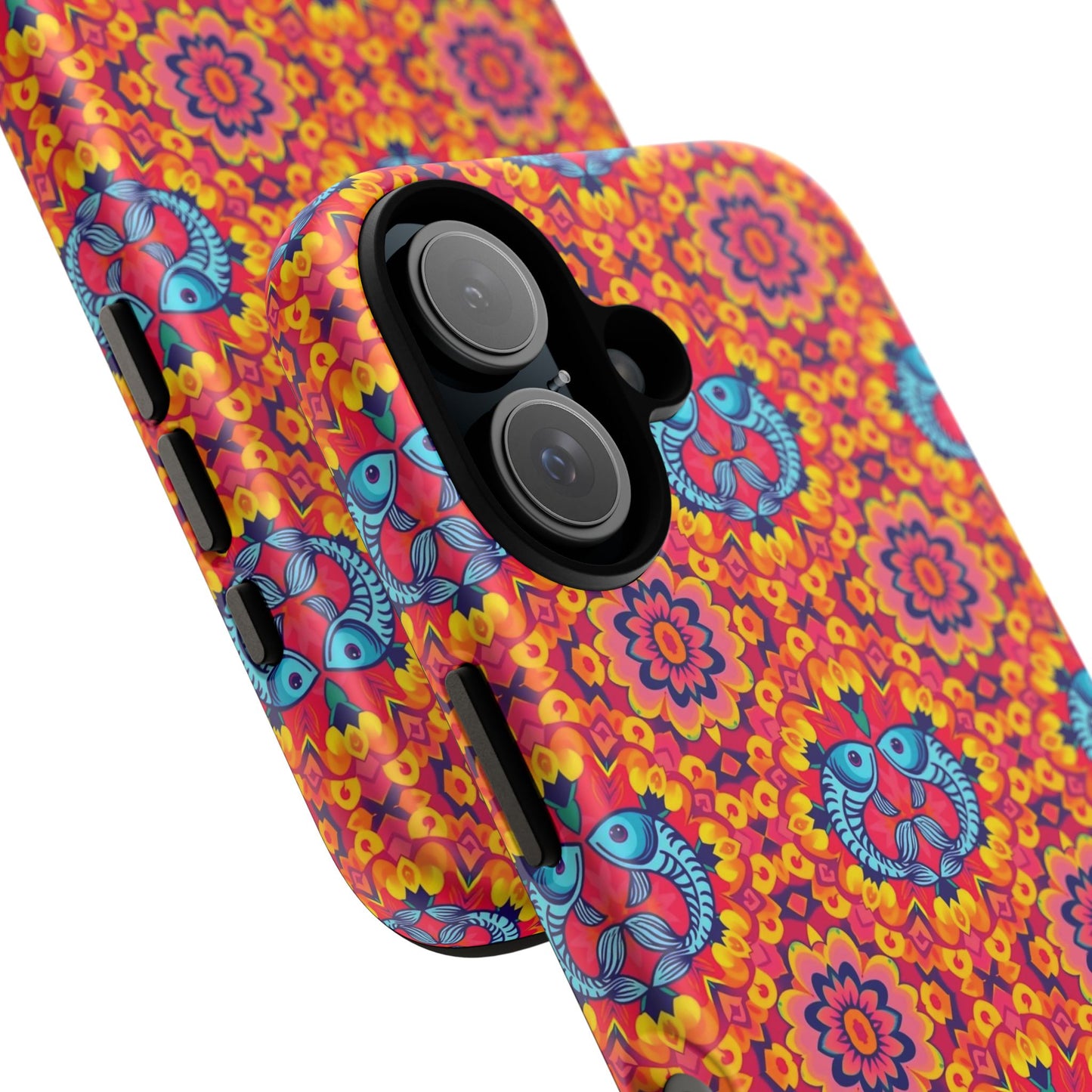 Tough Cases, Pisces, Zodiac v1, Flower Pattern