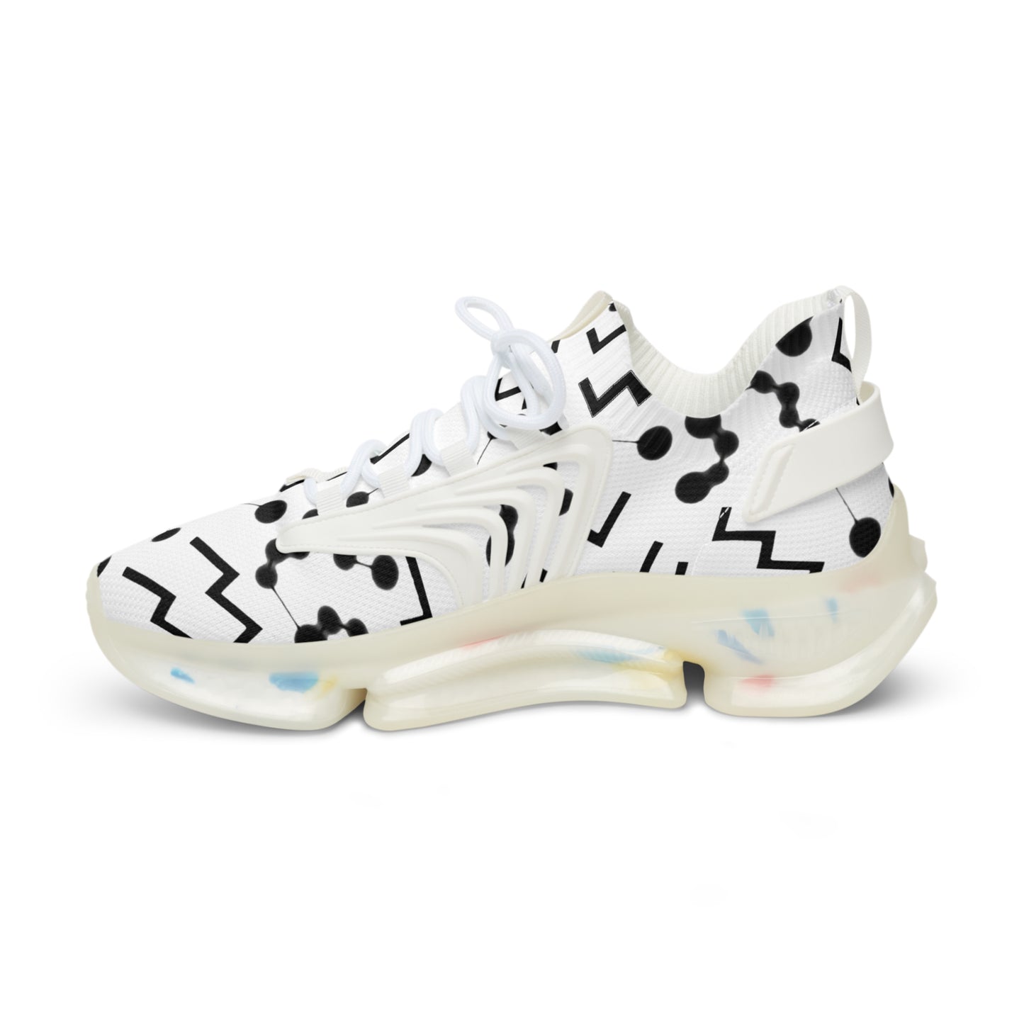 Men's Mesh Sneakers, Aquarius Zodiac Sign, all over print
