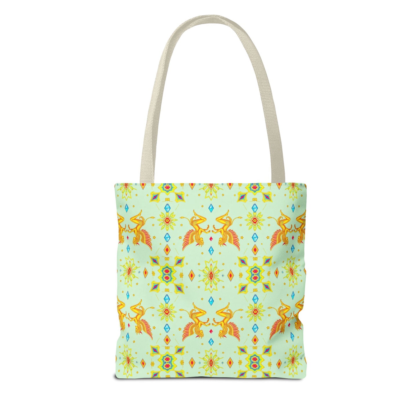 Tote Bag (AOP), Gemini, Zodiac v1, Jewel Pattern