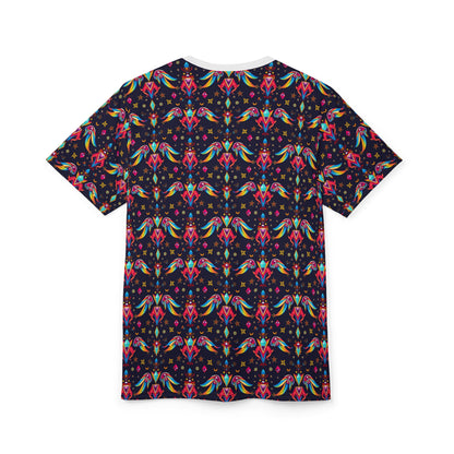 Unisex Cut & Sew T-Shirt, (AOP), Virgo, Zodiac, Jewels Pattern