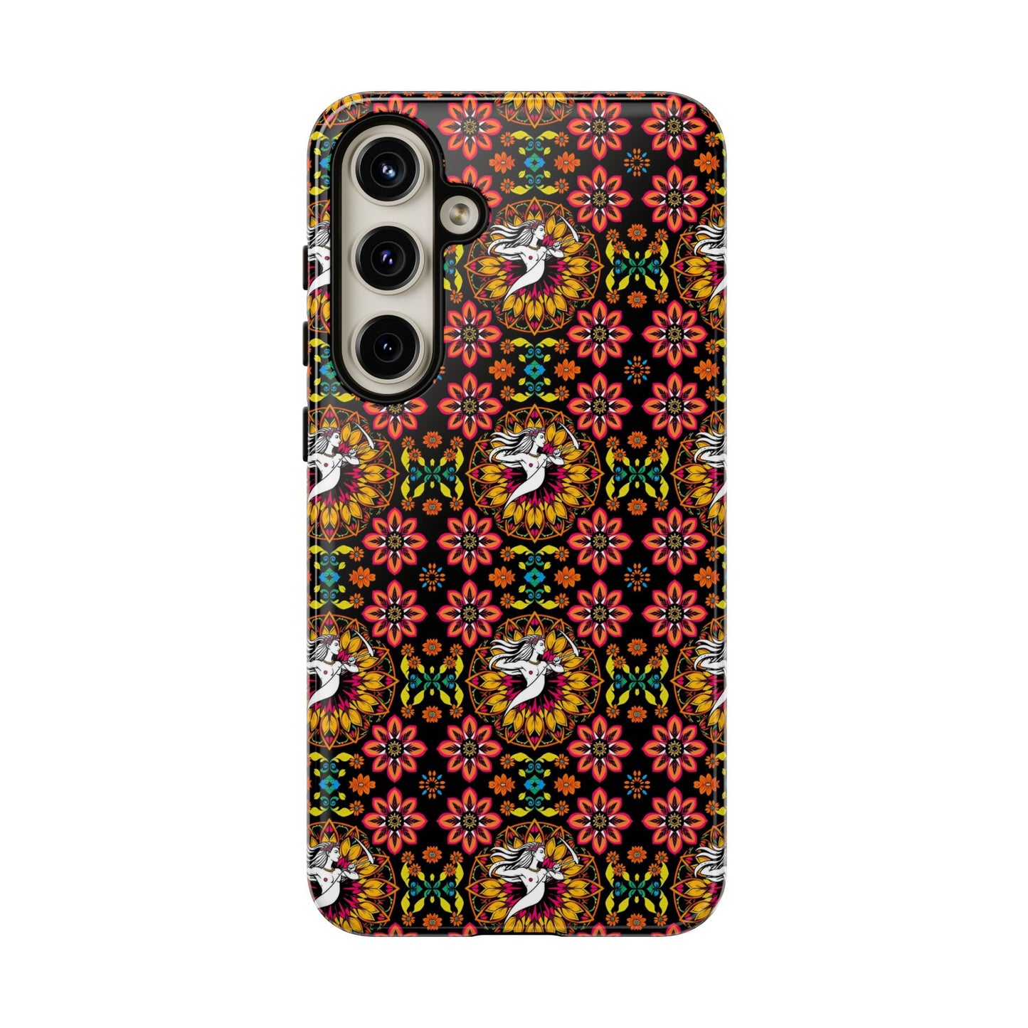 Tough Cases, Sagittarius, Zodiac v2, Flower Pattern