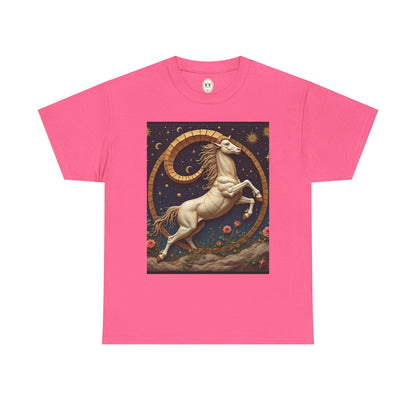 Unisex Heavy Cotton T-Shirt, Aries Animal. Zodiac Design