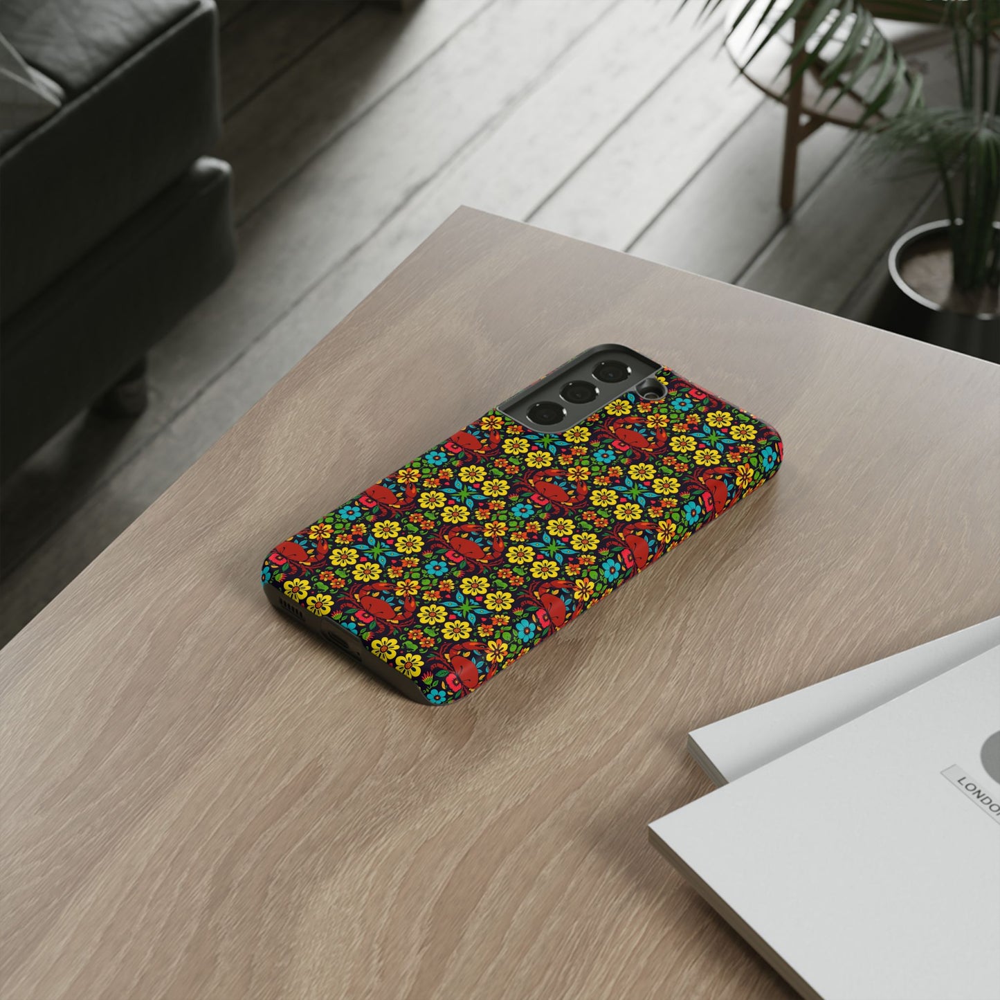 Tough Cases, Cancer, Zodiac v2, Flower Pattern