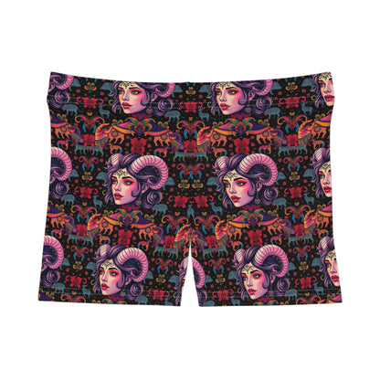 Women's Shorts, (AOP), Taurus, Zodiac v2, Sexy Pattern