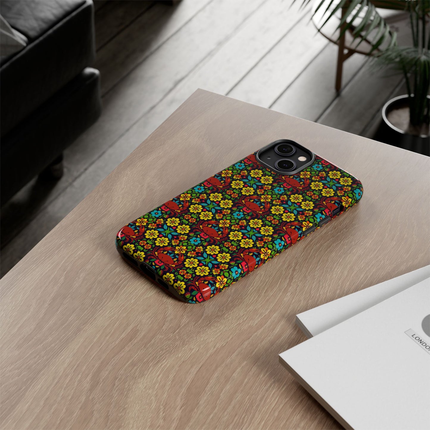 Tough Cases, Cancer, Zodiac v2, Flower Pattern