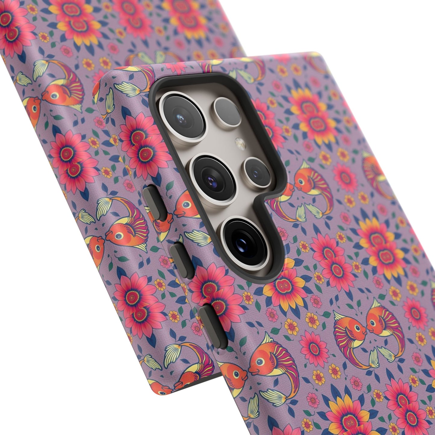 Tough Cases, Pisces, Zodiac v3, Flower Pattern