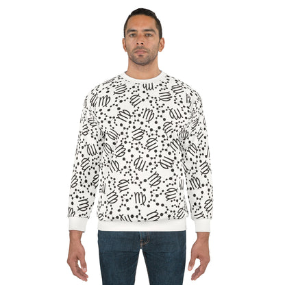 Zodiac AOP Unisex Sweatshirt Virgo Zodiac Sign
