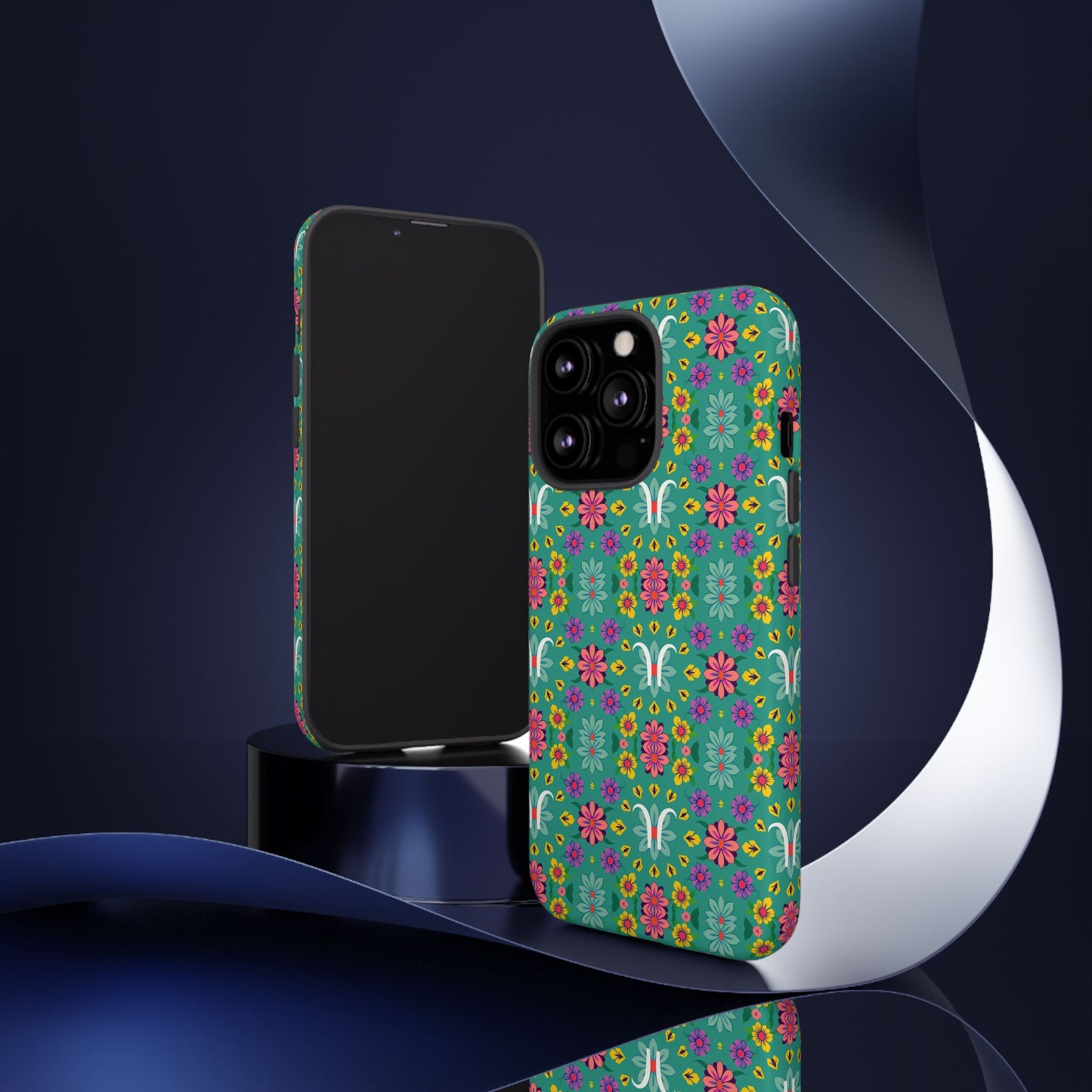 Tough Cases, Aquarius, Zodiac v4, Flower Pattern
