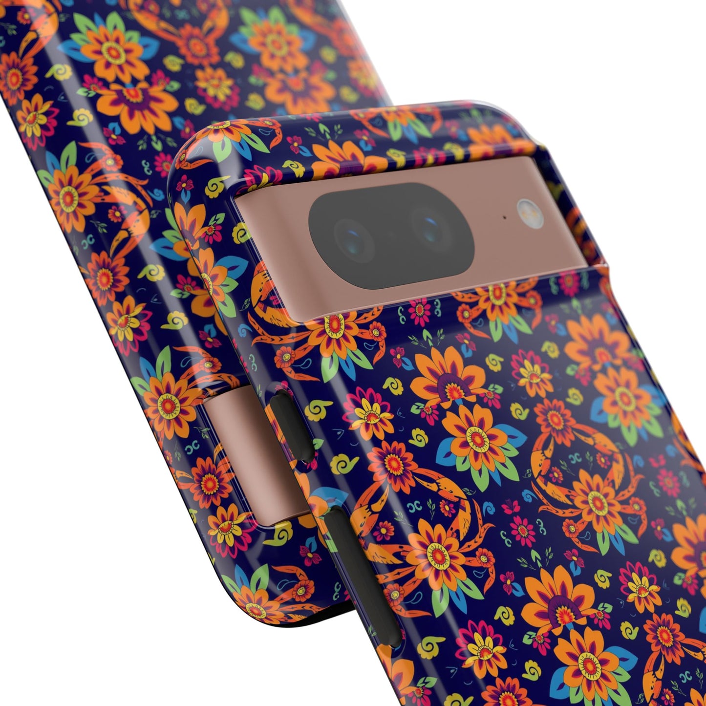 Tough Cases, Cancer, Zodiac, Flower Pattern