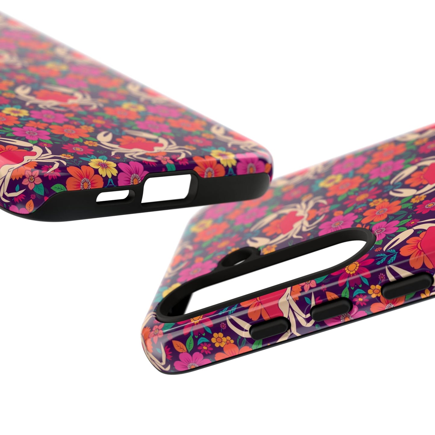 Tough Cases, Cancer, Zodiac v1, Flower Pattern