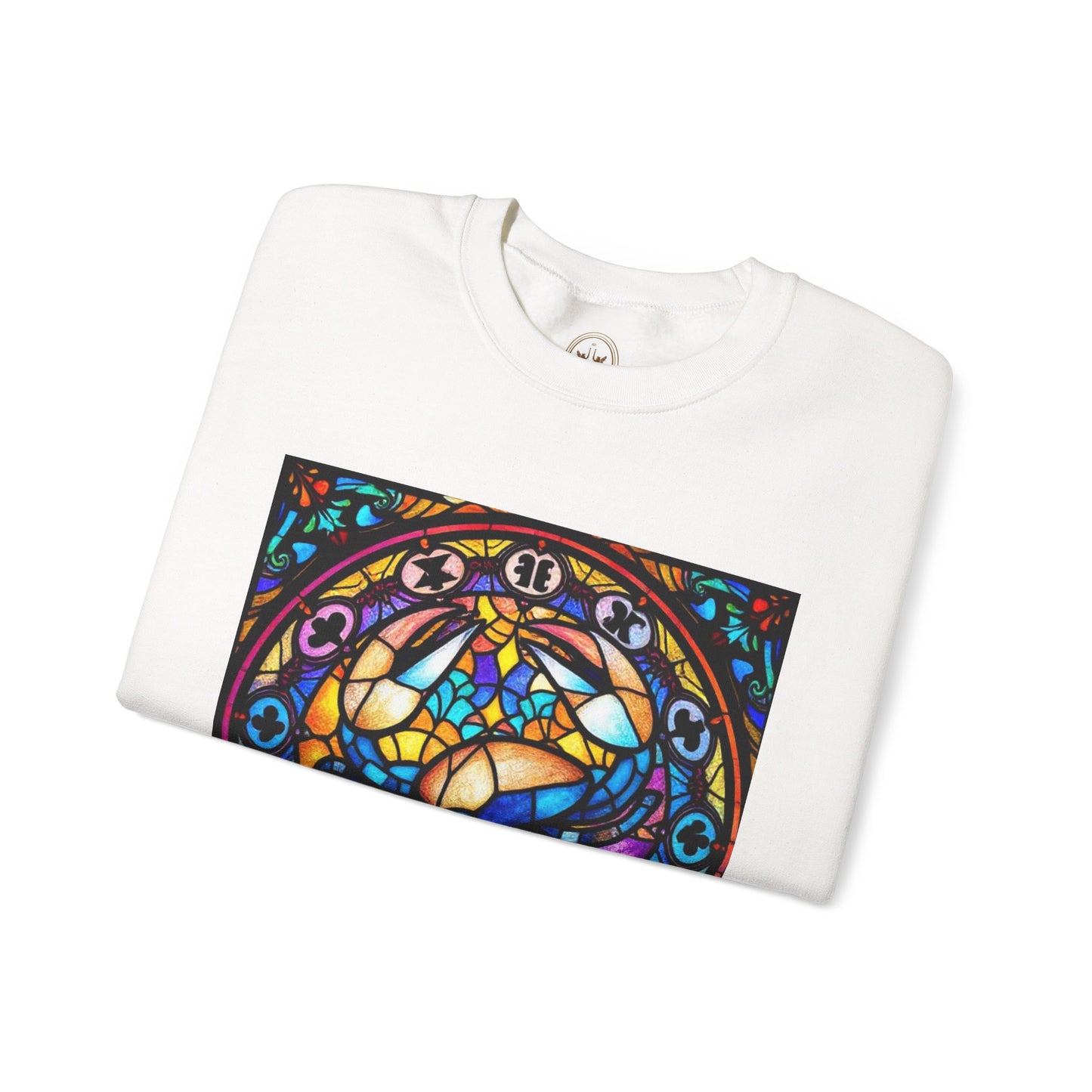 Unisex Heavy Blend™ Crewneck Sweatshirt, Glass, Cancer Zodiac Design