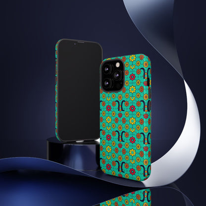 Tough Cases, Aquarius, Zodiac v2, Flower Pattern