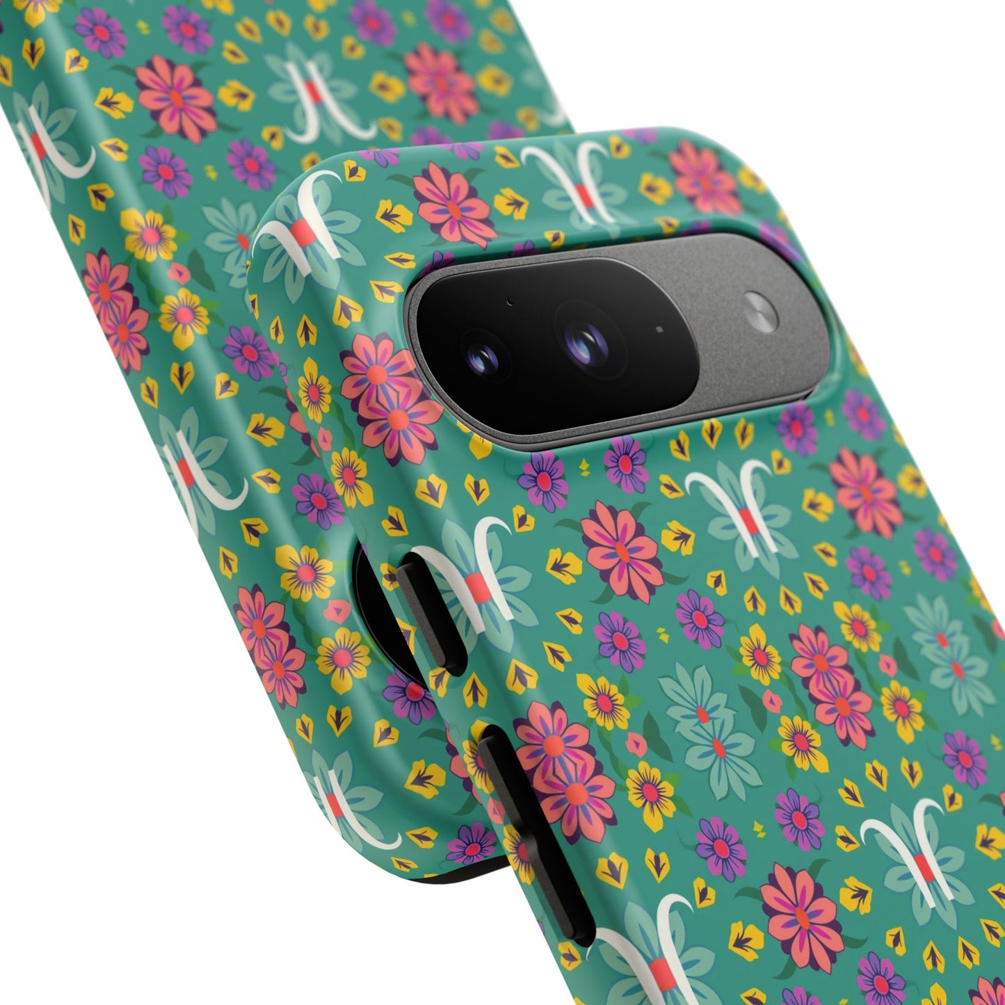 Tough Cases, Aquarius, Zodiac v4, Flower Pattern